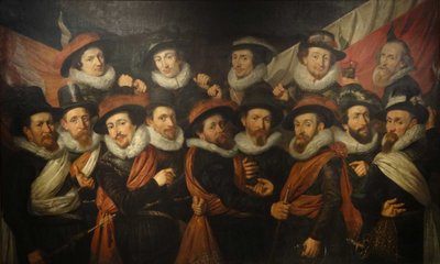 Militia Piece, Militia under the Command of Colonel Andries Swaenswijck by Jan Damesz de Veth